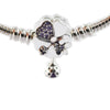Wildflower Meadow Clasp Sterling Silver Bracelet for woman DIY fashion Jewelry Fit Original European beads & Charms