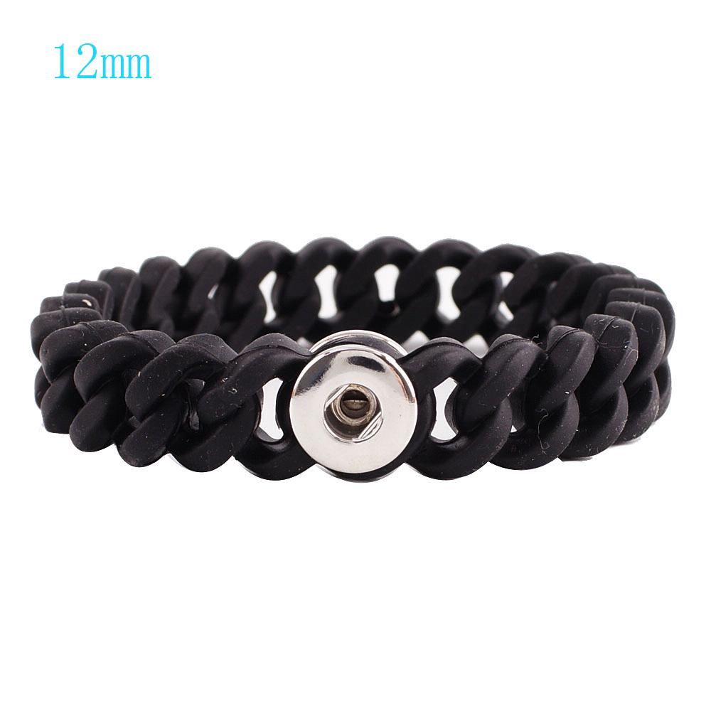snap bracelet bangle in charm bracelet fit 12mm snaps button Bracelets snaps jewelry For Women KB9721-S