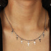 Party Jewelry Small Multiple Cross Tassel Clavicle Chain Necklaces & Pendants for Women Femininos Colares