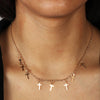 Party Jewelry Small Multiple Cross Tassel Clavicle Chain Necklaces & Pendants for Women Femininos Colares
