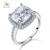 5 Ct Cushion Cut Wedding Anniversary Engagement Ring 925 Sterling Silver Wedding Jewelry CFR8204