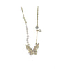 Pearl Bow Necklace Female Small Design Sense Young Net Red With Accessories Clavicle Chain Neck