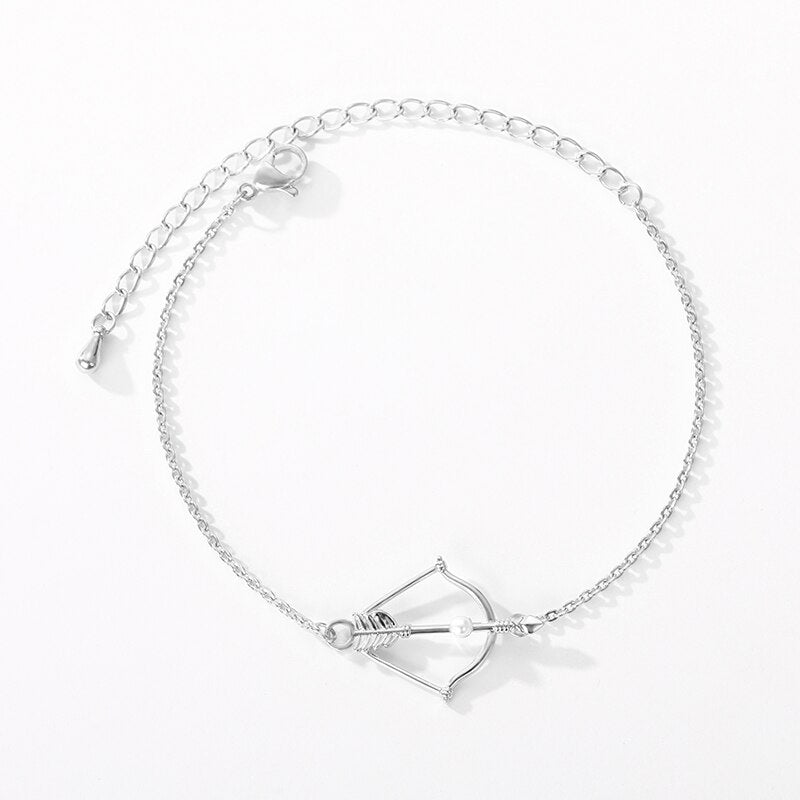 Pearl Bow Zircon Arrow Bracelet For Women 2023 Costume Jewelry Gold Color Earring Christmas Gift Bijoux Femme