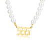 Pearl Choker Angel Number Necklace 111 222 333 444 555 666 777 888 999  Necklaces Women Stainless Steel Jewelry Gift Collier