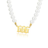 Pearl Choker Angel Number Necklace 111 222 333 444 555 666 777 888 999  Necklaces Women Stainless Steel Jewelry Gift Collier