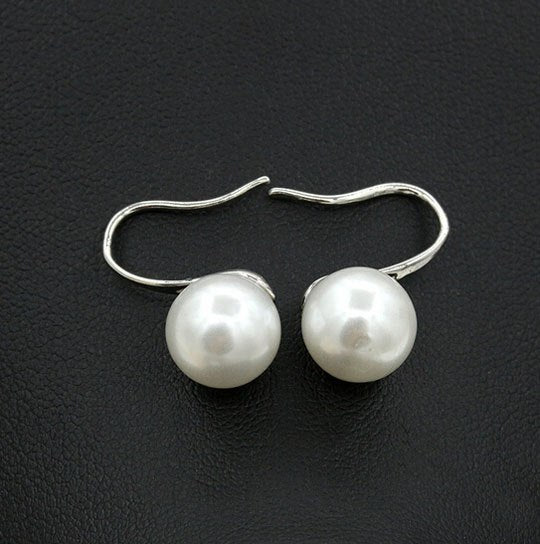 Pearl Earring Fast Sale Fashion Simple earrings Pearl earrings Ear hook Earrings For women Best Gifts jewelry #12003