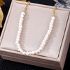 Pearl Necklace Female Ins Contracted Pure and Fresh Gold Pendant Chain Chocker Collarbone French Elegant Jewelry 2022 Trend
