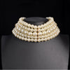 Pearl Necklace & Pendant Multi Layer Torques African Necklace Sets Dubai Wedding Bridal Jewelry  Women Collar