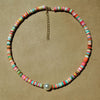 Pearl Necklace Soft Pottery Clay Resin Choker Necklace Colorful Surfer Beads Collar Handmade Femme Jewelry Gifts 2022