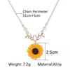 Pearl Creative Sunflower Pendant Necklaces Vintage Daily Jewelry Temperament Cute Sweater Necklaces for Women