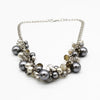 Pearl glass crystal beads necklace exquisite necklace for women