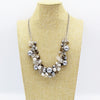 Pearl glass crystal beads necklace exquisite necklace for women
