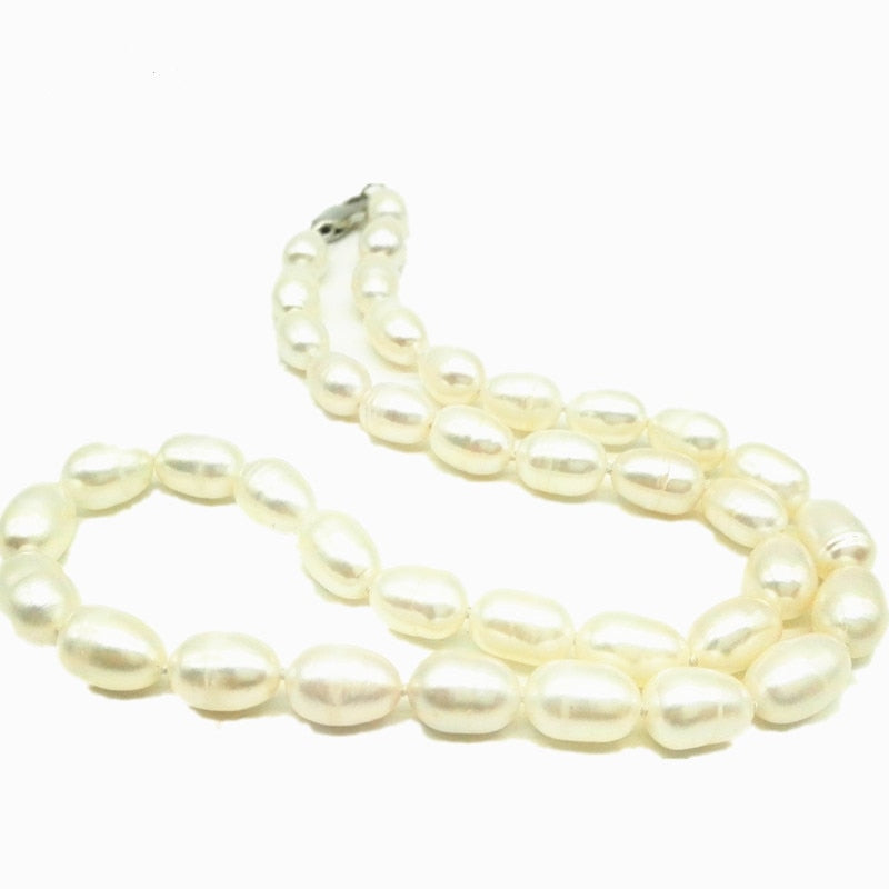 Amazing price AAAA high quality natural pearl necklace for women 3 colors 7-8mm pearl jewelry 45-50cm