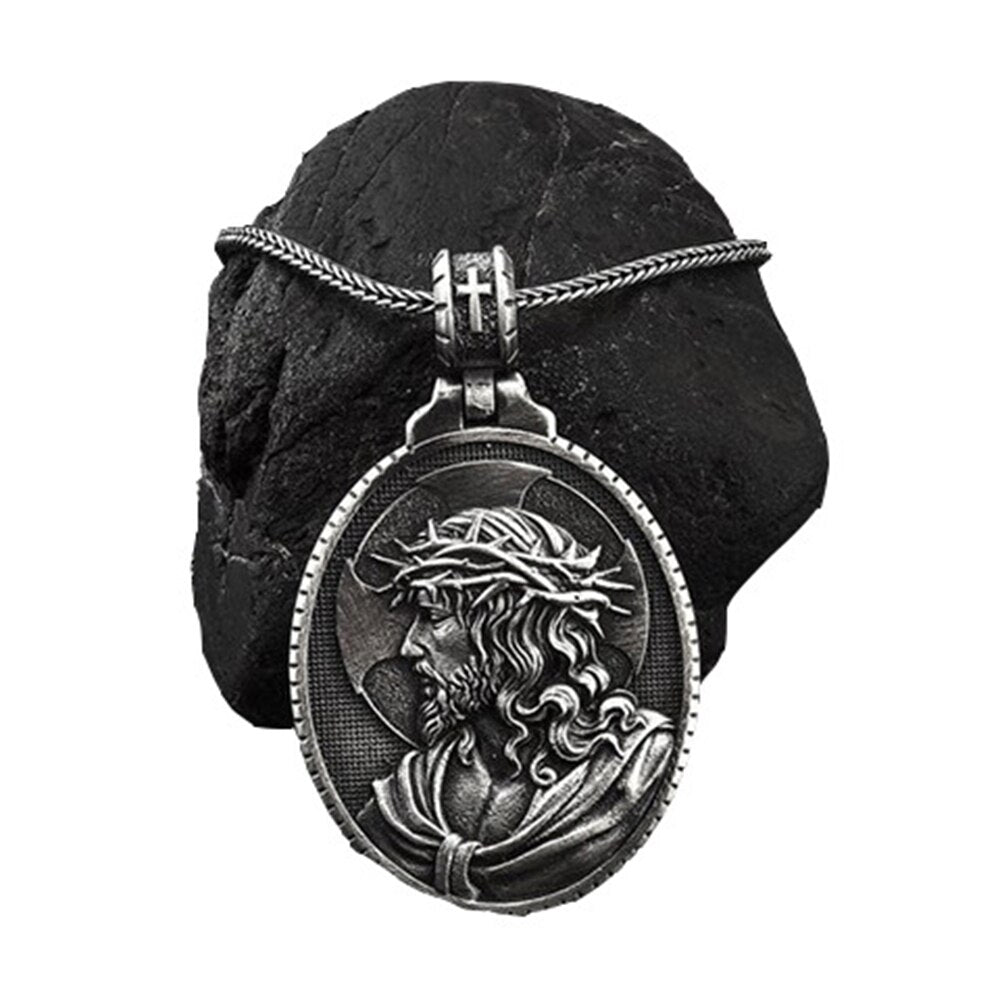 Pendant Catholic Jewelry Christianity Religion Europe and America Men's Hip Hop Necklace Cross Pendant Necklace