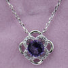 Pendant Necklace Silver 925 Flower More Color Big Cz Chains Necklace For Women HN021