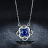 Pendant Necklace Silver 925 Flower More Color Big Cz Chains Necklace For Women HN021
