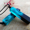 Pendants Necklace For Women Resin Wood Handmade Pendant Trendy Jewelry Wooden Necklaces