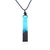 Pendants Necklace For Women Resin Wood Handmade Pendant Trendy Jewelry Wooden Necklaces