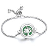 Perfume Bracelet Essential Oil Diffuser Aromatherapy Locket Bracelet Tree of Life Stainless Steel Zinc Alloy Diffuser Bracelet