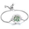 Perfume Bracelet Essential Oil Diffuser Aromatherapy Locket Bracelet Tree of Life Stainless Steel Zinc Alloy Diffuser Bracelet