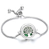 Perfume Bracelet Essential Oil Diffuser Aromatherapy Locket Bracelet Tree of Life Stainless Steel Zinc Alloy Diffuser Bracelet