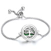 Perfume Bracelet Essential Oil Diffuser Aromatherapy Locket Bracelet Tree of Life Stainless Steel Zinc Alloy Diffuser Bracelet