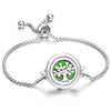 Perfume Bracelet Essential Oil Diffuser Aromatherapy Locket Bracelet Tree of Life Stainless Steel Zinc Alloy Diffuser Bracelet