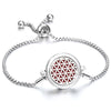 Perfume Bracelet Essential Oil Diffuser Aromatherapy Locket Bracelet Tree of Life Stainless Steel Zinc Alloy Diffuser Bracelet