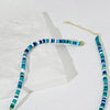 Peri'sBox Build Your Own Nacre Initial Necklaces Summer Tie Dye Rainbow Beaded Natural Shell Necklace
