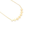 Peri'sBox Gold Color Brushed Coin Choker Necklace Geometrical African Jewelry Thin Herringbone Chains Metal Necklaces 2021 New
