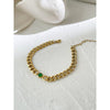 Peri'sBox Gold Color Stainless Steel Chain Necklace With Zirconia Hip Hop Thick Chunky Choker Acero Inoxidable Bijoux 2022