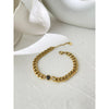 Peri'sBox Gold Color Stainless Steel Chain Necklace With Zirconia Hip Hop Thick Chunky Choker Acero Inoxidable Bijoux 2022