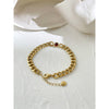 Peri'sBox Gold Color Stainless Steel Chain Necklace With Zirconia Hip Hop Thick Chunky Choker Acero Inoxidable Bijoux 2022