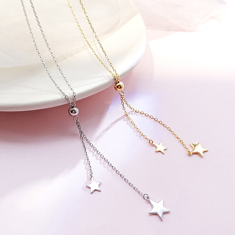 Peri'sBox Gold Silver Color Ball Star Chokers Necklaces Minimalist Layering Choker Boho Hanging Charms Necklace Everyday Jewelry