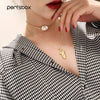 Peri'sBox Large Baroque Pearl Choker Necklace Jewelry Women Chunky Gold Chain Freshwater Pearl Necklaces Chokers Statement