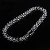 Peri'sBox Silver Color Carabiner Chunky Chain Necklaces Transparent Acrylic Chains Necklace for Men Hip Hop Necklace 2022