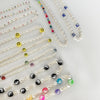 Peri'sbox Barquoe Freshwater Pearl Rainbow Beaded Choker Necklace Seed Beads Smiley Ying Yang Evil Eye Necklaces Boho Summer