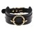 Personality BDSM punk brother character sense men and women round double leather collar neck strap neck set necklace