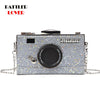 Personality Camera Sewuins Shape Handbag for Women Messenger Bags Casual Clutch Chain Crossbody Shoulder Purse Bolsas