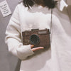 Personality Camera Sewuins Shape Handbag for Women Messenger Bags Casual Clutch Chain Crossbody Shoulder Purse Bolsas
