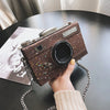 Personality Camera Sewuins Shape Handbag for Women Messenger Bags Casual Clutch Chain Crossbody Shoulder Purse Bolsas