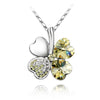 Personality Fashion Creative Design Flower Shape Crystal Necklace Birthd Party Gift Charm Women Jewellery Accessory