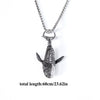 Personality Pendant Necklace Vintage Classic Chain Creative Unisex Sweater Chain Hiphop Whale Shaped Necklaces Jewerly