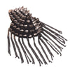 Personality Retro Studded Brooch Epaulet Punk Point Tapered Rivet Tassel Epaulettes Shoulder Bag Jacket Decor