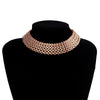 Personality Wild Hollow Necklace Retro Exaggerated Punk Hip-hop Metal Beam Neck Collar 2021 Trendy Women Jewelry
