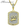 Personality hip hop men's 100 points military dog tag pendant necklace  jewelry carry