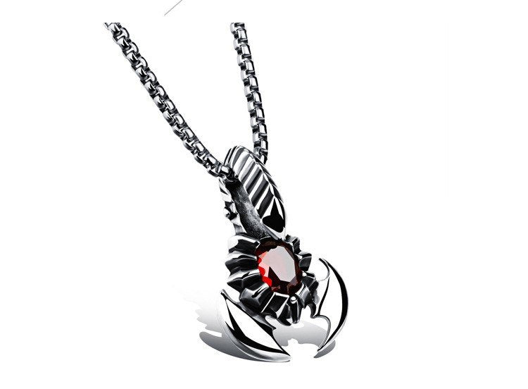 Personality scorpion pendant stainless steel necklace GX1012