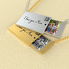 Personalize Custom Word And Photo Romantic Lover Letter Pendants Charm Envelope Necklace For Women Jewelry