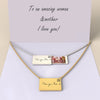 Personalize Custom Word And Photo Romantic Lover Letter Pendants Charm Envelope Necklace For Women Jewelry