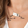 Personalize Custom Word And Photo Romantic Lover Letter Pendants Charm Envelope Necklace For Women Jewelry